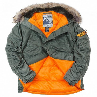 Куртка  HUSKY  STORM sage green/orange