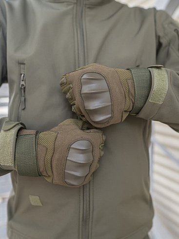 Перчатки тактические с вставкой A-50 olive