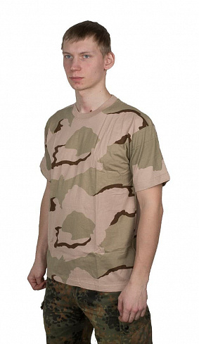 US T-Shirt, halbarm, 3 Farben desert, 160g/m²