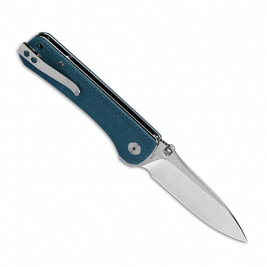 Нож QSP Hawk,сталь 14C28N, рукоять синяя микарта