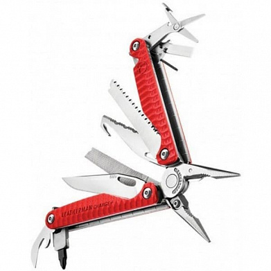 Мультитул Leatherman Charge Plus G10, 100мм, 19 функций красный карт.коробка