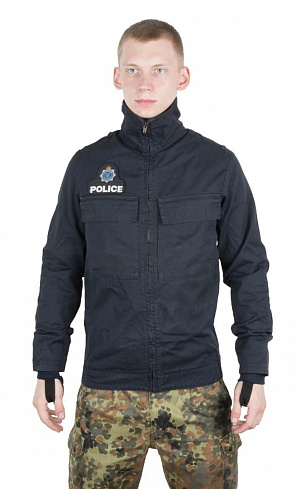 Куртка POLICE негорючая, темно-синяя, Англия б/у