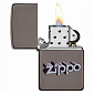 Зажигалка Zippo 49417 Black Ice w/Zippo Logo