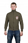 Куртка AU, спортивная, олива, 50% х./б+50% PES с эмблемой