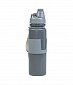 Бутылка для воды Tactical Pro, 500 мл, силикон, grey