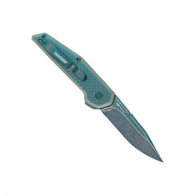 Нож Kershaw Fraxion - олива G10/карбон, клинок 8Cr13MoV, блэквош