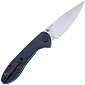 Нож CJRB Feldspar, сталь AR-RPM9, рукоять Black/Blue G-Mascus
