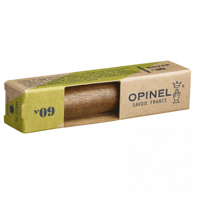 Нож Opinel №9, нержавеющая сталь, рукоять орех