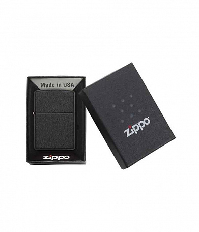 Зажигалка Zippo 236 "Black Crackle"