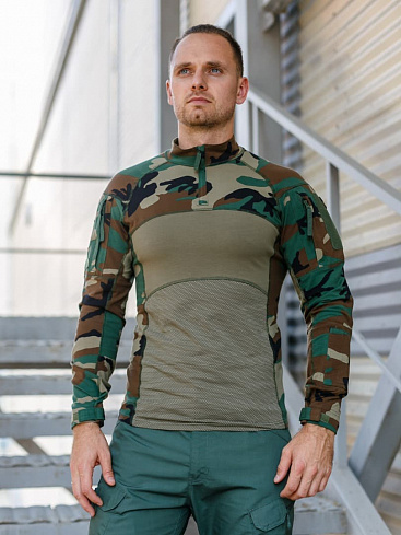 Блуза тактическая Combat Shirt, woodland