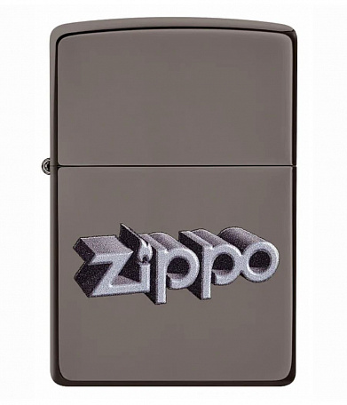 Зажигалка Zippo 49417 Black Ice w/Zippo Logo