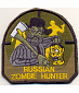 Нашивка на липучке "RUSSIAN ZOMBIE HUNTER", жёлтый шрифт