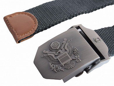 Ремень брючный "US Army", grey