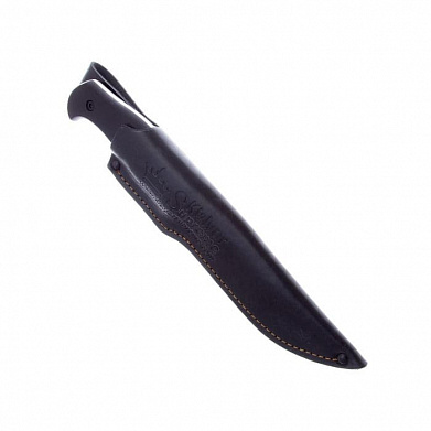 Нож Kizlyar Supreme Caspian D2 SW (StoneWash, Граб, кожаные ножны)