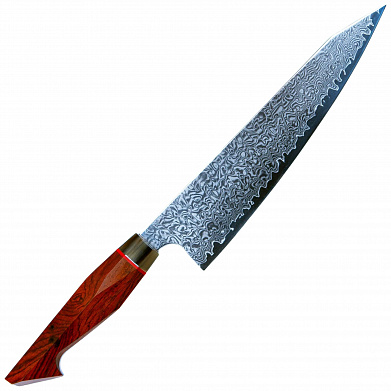 Кухонный нож Xin Cutlery Chef сталь VG-10/Damascus, рукоять Horn/Rosewood/G10
