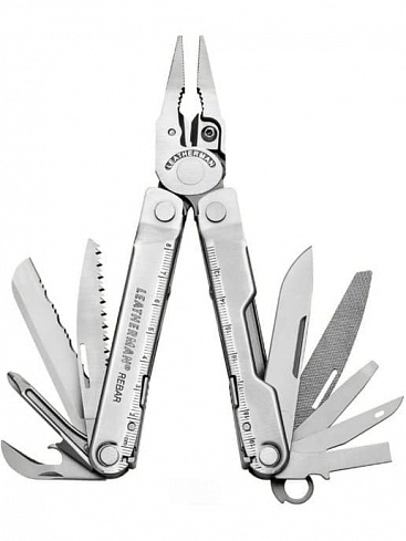 Мультитул Leatherman Rebar, 101.6мм, 17 функций серебристый карт.коробка, кож.чехол