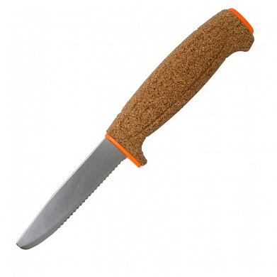 Нож Mora Floating Knife Serrated Stainless Steel, рукоять пробка