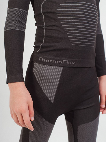 Термобелье комплект Thermo Flex дет., черно-серый
