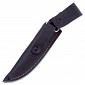Нож Kizlyar Supreme Santi AUS-8 SW (StoneWash, G10 черно-серый, кожаные ножны) 