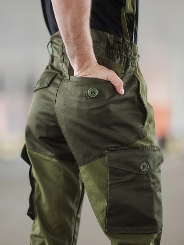 Костюм Горка 5, усиленные вставки на штанах, зеленый