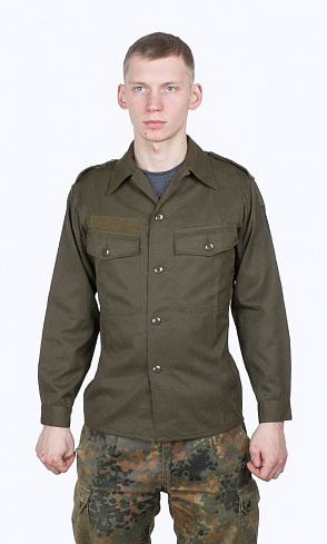 Блуза AU, олива, тип служебной рубашки, знак на рукаве