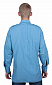 Рубашка BW, мужская, голубая, длинный рукав, эмблема