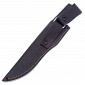 Нож Kizlyar Supreme Alpha 420HC SW (StoneWash, Black Kraton, кожаные ножны)
