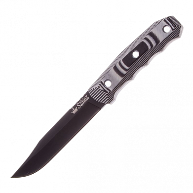 Нож Kizlyar Supreme Enzo AUS-8 BT (Черный, G10, Ножны кайдекс) 