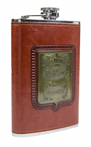 Фляга Jack Daniel's, бронза, 9 oz, арт QT-9-3