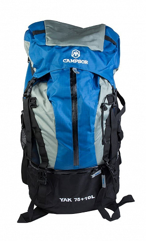 Рюкзак туристический Campsor "YAK 75+10L", blue