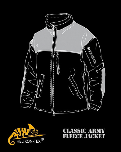 Куртка флисовая Helikon CLASSIC ARMY, Black