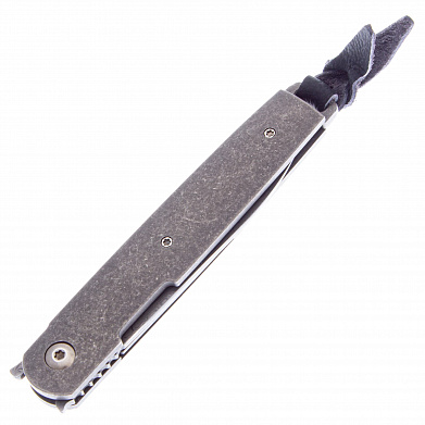 Нож Boker LRF Carbon - нож складной, чёрная рук-ть титан, сталь дамаск