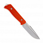 Нож Kizlyar Supreme Baikal D2 SW (Stonewash, G10, Оранжевая рукоять, Кайдекс)