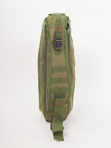 Сумка-рюкзак с одной лямкой CH-012, карманы спереди, olive