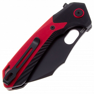 Нож CJRB Caldera, сталь AR-RPM9, рукоять Black/Red G10