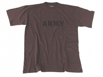T-Shirt, bedruckt, "Army", olive