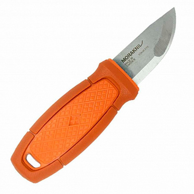 Нож Mora Eldris сталь Sandvik 12С27, оранжевый / красный