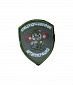 Нашивка на липучке "Спецподразделение Артиллерашка", щит, фон олива