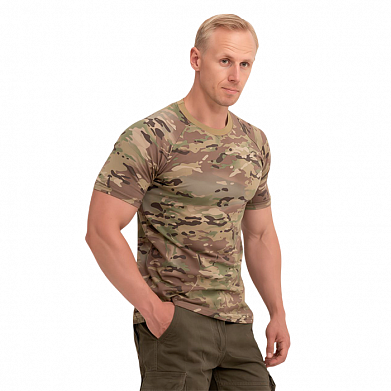 Футболка М-1 ГЮРЗА, цв.бежевый+мультикам