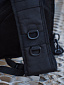 Рюкзак однолямочный с доп. карманом спереди, black