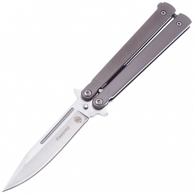 Нож-бабочка Мастер К "Кавалер", серый, сталь 420