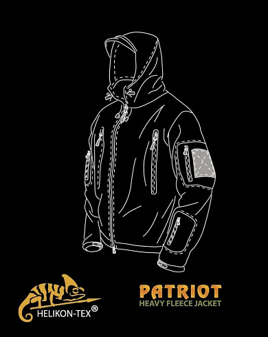 Куртка флисовая Helikon PATRIOT, Black