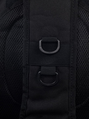 Рюкзак однолямочный с доп. карманом спереди, black