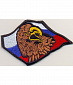 Нашивка на липучке "Флаг России" с орлом
