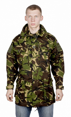 Куртка GB, наземных полевых частей, зеленый камуфляж, Новое (с капюшоном)