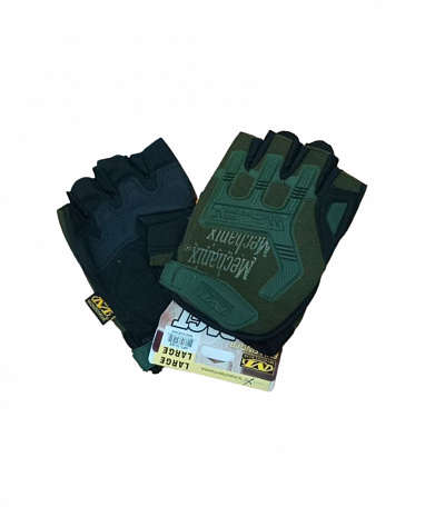 Перчатки mechanix m-pact fingerless, olive/black