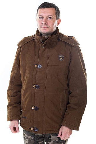 Куртка Phil Jeep арт.9626, внутри плюш, темно -коричневый