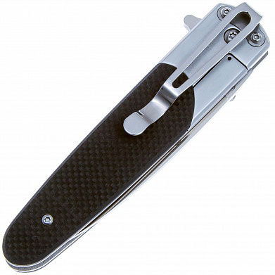 Нож складной Ganzo, G10, клипса, дл.клинка 87 мм, сталь 440С, цв.черный