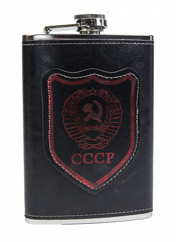 Фляга Герб СССР, принт, 9 oz, арт BP-9-4