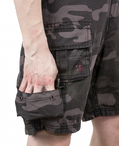 Шорты  Trooper shorts, black camo